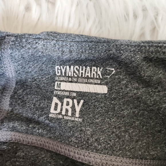 Gymshark Leggings Mesh Panel Pockets Gray Full Length 28"  size M - Picture 5 of 11
